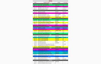 compétitions 2e semestre